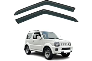 AIRFLUX Lot de 2 déflecteurs d'air adhésifs compatibles avec Suzuki Jimny MK3 2 portes SUV 1998 1999 2000 2001 2002 2003 2004 2005 2006 2007 2008 2009 2010 2010 2010 1 2017 Modèles 2013, 2014, 2015, 2016,