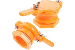 OUNONA 2PCS saracinesca estrattore Tap Apicoltura Strumento di imbottigliamento Bee Keeping Forniture Honey Rubinetto Strumento Apicoltore Attrezzatura (Giallo)