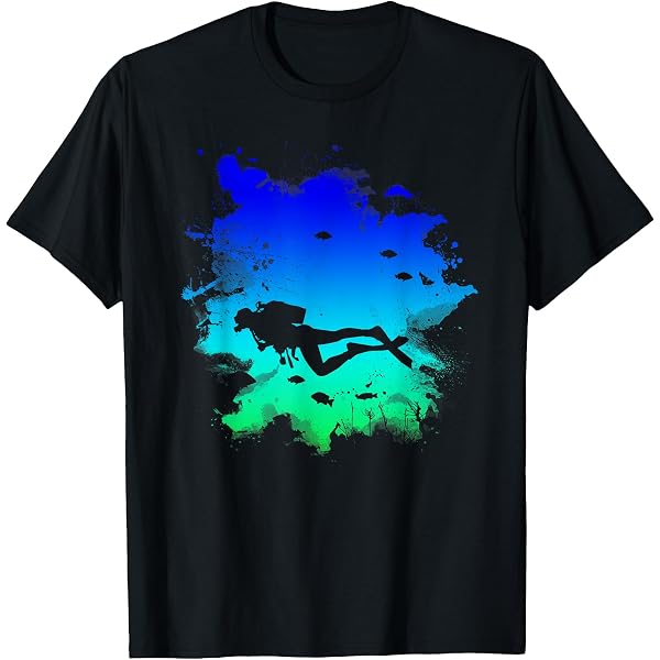 T-shirt Homme Gildan My Perfect Day Scuba Diving - Coton Prés Rétréci - Coupe Loose - Neuf Sans étiquettes