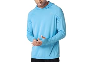WILLIT Rashguard Sweat à capuche à manches longues pour homme - Léger - Pour la pêche et l'extérieur