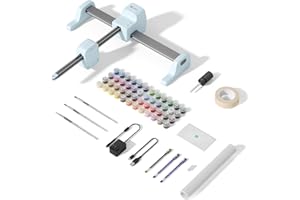 LOKLiK iPaint - Plotter Machine de dessin par numéros alimentée pour tissu, bois, toile, carton, verre et plus - Pour le tufting, le quilting, la broderie, les cadeaux faits main et les arts créatifs