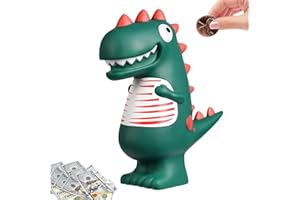 TOGHPUW Hucha Infantil, Hucha De Dinosaurio, Hucha para NiñOs, Dinosaurio Hucha, Huchas Decoracion, Hucha Personalizada, Animal Hucha Caja De Dinero (1)