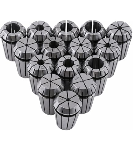 Set 15 Pinze Di Serraggio ER20 Per Fresatrici CNC E Torni - Diametri Da 1 A 13 Mm In Acciaio 65Mn