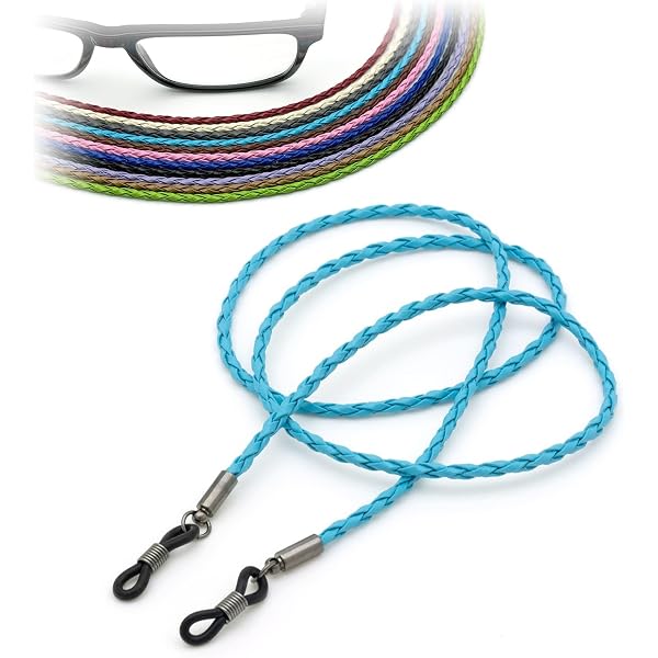 Gerneo L'Originale – Cinturino Porta Occhiali In Pelle Premium Unisex – Confezione Doppia – Effetto Pelle Liscia PU – Marrone