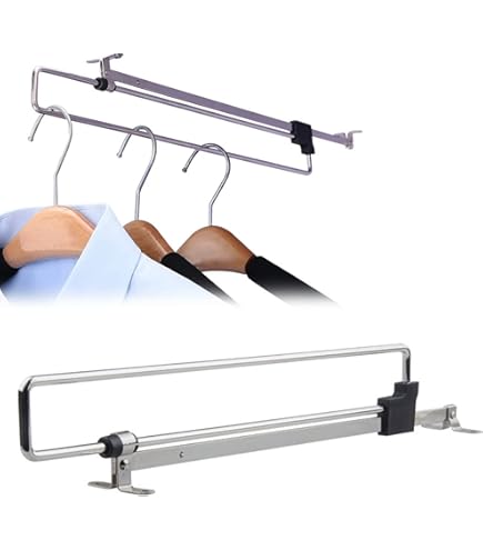 2 Appendiabiti Estraibili SO-Tech - Braccio 330mm, Portata 8kg, Per Armadi