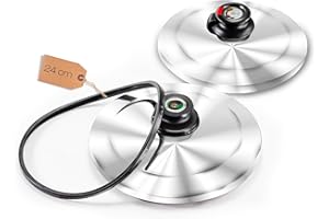 OPPAHA Guarnizione Coperchio Secuquick per Pentole AMC - Modello 28 e 29, Ø 24cm - Ricambio Compatibile non Originale