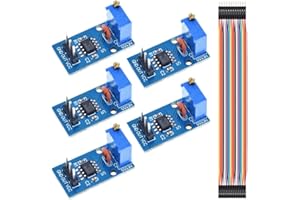 Youmile 5pcs NE555 Pulse Generator Single Channel Output Module with Adjustable Frequency for Arduino Smart Car with Dupont Cable