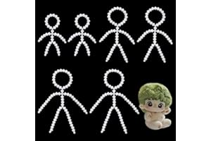 PH PandaHall 6 Stück Körpergelenkskelett 3 Stilfigur Bewegliches Skelett körper Figurenrahmen Ganzkörpermodell Weiche Herstellung von Gliedmaßen Und Kopfgelenken Für Die Herstellung