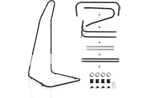 Costway Rama hamak rama krzesło hamak wiszący krzesło hamak stojak metalowa rama regulowana wysokość