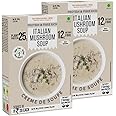 NutriSnacksBox Instant Italian Mushroom Soup with High Protein And Fibers, Ready-to-Eat Healthy Snacks, Instant Soup Mix Powder, Gluten Free & Healthy Soup | No Artificial Flavour & Colour (100x2 Grams)