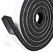 Produktbild fowong Moosgummi Dichtungsband Selbstklebend 25mm(B) x12mm(D) Kompriband Schaumstoffband Selbstklebend für Fenster Tür Kollision Siegel Schalldämmung Gesamtlänge 4m (2 Rollen je 2m lang)