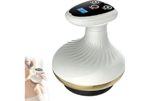 Masaje 4 en 1 masajeador contra celulitis, vacío y Gua Sha eléctrico, 9 niveles de calor, 9 niveles de succión, piel más firme y mejor circulación sanguínea, masaje profundo con calor, para uso en