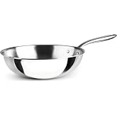 LACOR 60898 &ndash; Trichef Wok, 11 Inches, 18/10 Stainless Steel Trichef | Made of 18/10 stainless steel and aluminium, 3-layer bo