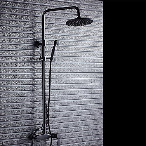 QINLEI Black sprinkler shower head Suit Black bronze head toilet full copper hanging wall type top spray hand-held sprinkler suit