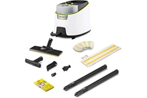 Kärcher Pulitore a Vapore SC 4 Deluxe, 4 bar, Area di lavoro: 130 m², Serbatoio: 0,5 l + 1,3 l, Include kit per la pulizia dei pavimenti EasyFix e Ugelli