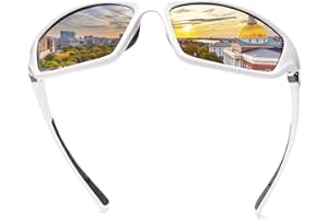 YIMI LJIMI Gafas de sol polarizadas Gafas deportivas 100% protección UV400 CAT 3 CE para hombres y mujeres ciclismo pesca MTB running conducción golf bicicleta deportes al aire libre súper ligero montura