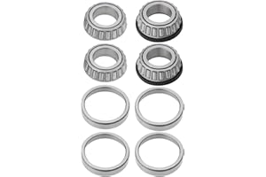 OTOTEC 1 set Trailer Bearing Set Replacement Part L44643 L44610 L44600LA Suitable for Trailers Tapered Roller Bearing 4 Wheel Bearings for 2 Hubs