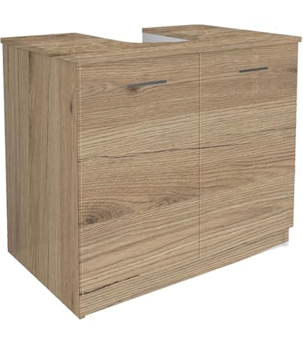 VidaXL Mobile Lavabo Bagno Rovere Marrone 60x33x60cm Legno Multistrato