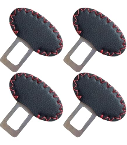 4 Clip Per Cinture Di Sicurezza Auto - Fermacintura Nero, In PVC, Per Eliminare L'Allarme - Foto 4