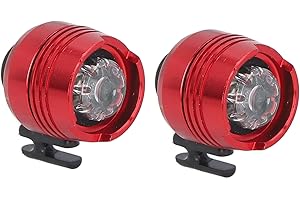 SPACNANA Scheinwerfer für Croc 2 STÜCKE Kleine Lichter Croc Schuhe Lustige Schuhzubehör Aluminiumlegierung Schuhe Lichter (Rot)