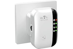 XIAOMGU 2025 Newest WiFi Extender, WiFi Booster, WiFi Repeater, Covers Up to 3850 Sq.ft and 50 Devices, Internet Booster - with Ethernet Port, Quick Setup, Home Wireless Signal Booster - White