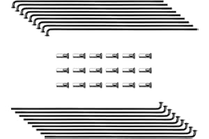 TSTRAUM Lot de 18 rayons de vélo 13G avec 18 en laiton (longueur 14 mm), 220-280 mm, diamètre 2,2 mm, rayons en acier pour VTT, descente, tricycle, fauteuil roulant et plus encore.