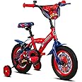 Spartan Super Spidey Bicycle for Kids Ages 3 4 5 6 7| Spiderman,Frozen Cars,Princess,Barbie,Hot Wheels Character kids Bicycles |For Girls & Boys Bike With Training Wheels | 12 14 16 Inch Sizes