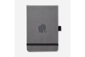 DINGBATS* NOTEBOOKS Dingbats* - Faune Reporter Carnet de Notes A6 Ligné - Couverture Rigide, Journal en Cuir PU - Poche, Fermeture élastique, Porte-stylo, Marque-page