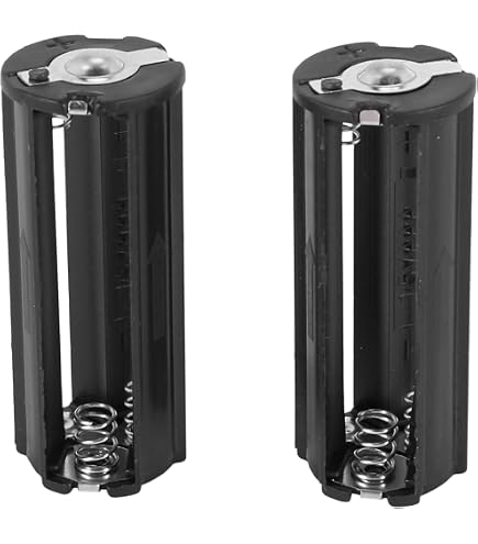 kwoifioy Porta batterie cilindrico per torce elettriche, giocattolo, batterie 3AAA, scatola per convertitore kwoifioy Porta batterie cilindrico per torce elettriche, giocattolo, batterie 3AAA, scatola per convertitore