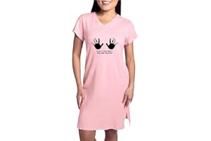 CafePress Funny 50Th Birthday Hands Women's Nightshirt, Soft Long Pajama Shirt, Cotton PJs/Pyjamas