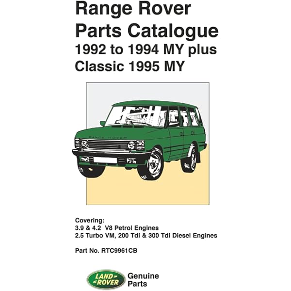 アクセサリー Range Rover Workshop Manual 1990-1994 1990-1994 Land Rover Range Rover Service Repair Manual