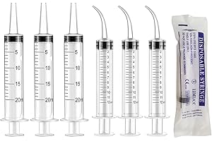 OTKARXUS Baby Bird Feeding Syringe Set,12ml 20ml Pet Parrot Feeding Syringes,Bird Syringes Feeder Measuring Syringe Tools for Feeding Small Animals Scientific Industrial Labs