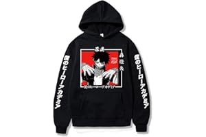 JILIJIA My Hero Academia Felpa con cappuccio Dabi, Asui Tsuyu Pullover Felpa stampata in tinta unita alla moda per il tempo libero per amici, famiglia, Natale, Ringraziamento, compleanno (costume MHA)