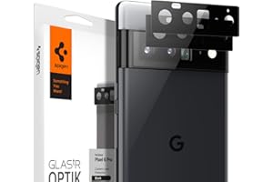 Spigen Glas.tR Optik Kameraschutz kompatibel mit Google Pixel 6 Pro, 2 Stück, Anti-Kratzer, 9H Härte Schutzfolie