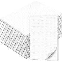 Blocco Note Bristol A5 A Quadretti - Confezione Da 10 Pezzi Con Rigatura 5mm - Per Appunti E Schizzi - Foto 7