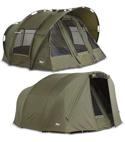 Tente De Pêche à La Carpe Sänger Anaconda Moon Breaker 3.1 - 1 Personne, Fenêtres, Protection Vent/eau