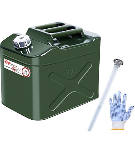 LEADZ Bidon Essence Jerrican Professionnel 10L en étal avec Bec Verseur - Bidon Carburant