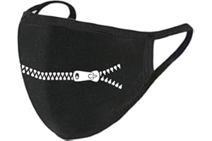 BEYONDSOME Zip Mouth Face Mask Adult Covering Washable Reusable Black Lives I Cant Breath