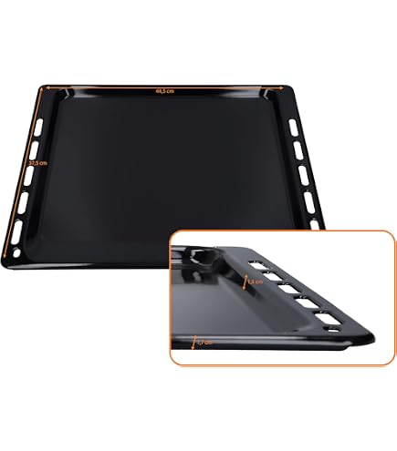 Teglia Forno DL-pro 44x37cm - Sostitutiva Bosch Siemens Smaltata Antipirolisi - Foto 11