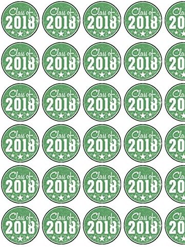 30 x Class of 2025 / School Leavers 1.5" (3.8cm) PRE-CUT PREMIUM RICE PAPER Edible Cake Toppers