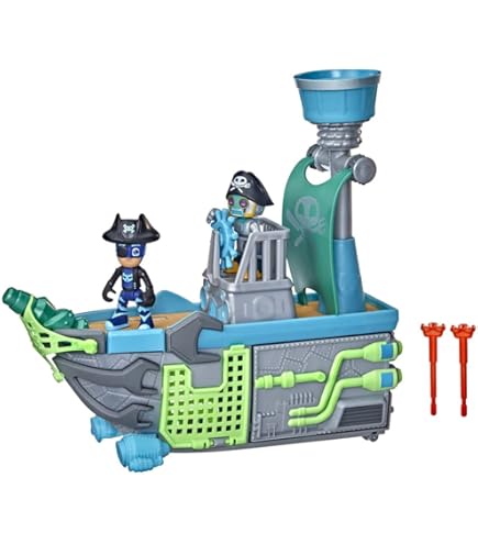 PJ MASKS JP PJMA7410 Trao & Escape Playset-Gekko & Night Ninja