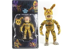 XINCHANGDA Five Security Breach Action Figure Five Nights Game Figures 5.5inch Figure Statue Luminous Foxy Sister Location Horror Doll with Lightening