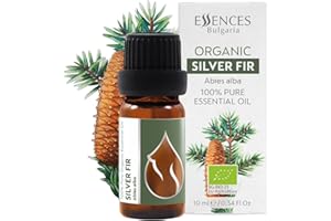 Essences Bulgaria Olio Essenziale di Abete Bianco Biologico 10ml | Abies alba | 100% Puro e Naturale | Non Diluito | Grado Terapeutico | Fattoria a Conduzione Familiare | Distillato a Vapore | Non OGM