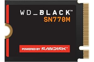 WD_BLACK SN770M SSD 1 TB (prędkości do 5150 MB/s, M.2230 dla przenośnych urządzeń do gier i kompatybilnych laptopów, PCIe Gen 4.0, TLC 3D NAND) POWERED BY SANDISK