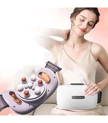 Ceinture De Massage Chauffante Et Vibrante – 10 Vitesses, Pour Abdos, Dos, Cuisses Et Plus – Idéale Pour Mincir Et Détendre