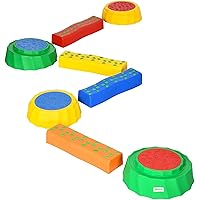 Gentle Monster Stepping Stones For Kids, Set Of 6/8/11 PCS For Balance With Non-Slip Bottom - Exercise Coordination And Stability(11 PCS Classic