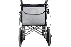 3DTENGKIT Wheelchair Backpack Bag, Wheelchair Bag,6Colors - Large Tote Accessory to Hang on Back- Lightweight, Wheelchair Storage Organizers for Walkers, Rollators, Scooters (grau)