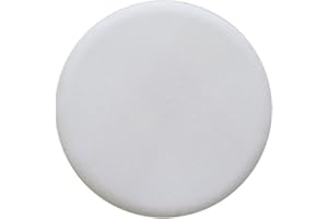 Levoberg Hocker Bezug Schutzbezug für Rundhocker aus Kunstleder rund Bar Bezug Sitz Kissen Weiß Durchmesser 33cm