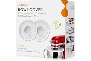‎AIEVE AIEVE Mixer-Schüsselabdeckungen für KitchenAid 4.5–5 Qt Kippkopf-Standmixer, 2 Stück Standmixer, Schüsselabdeckung, Mixer, Spritzschutz, kompatibel mit Küchenhelfer, Kitchenaid Classic