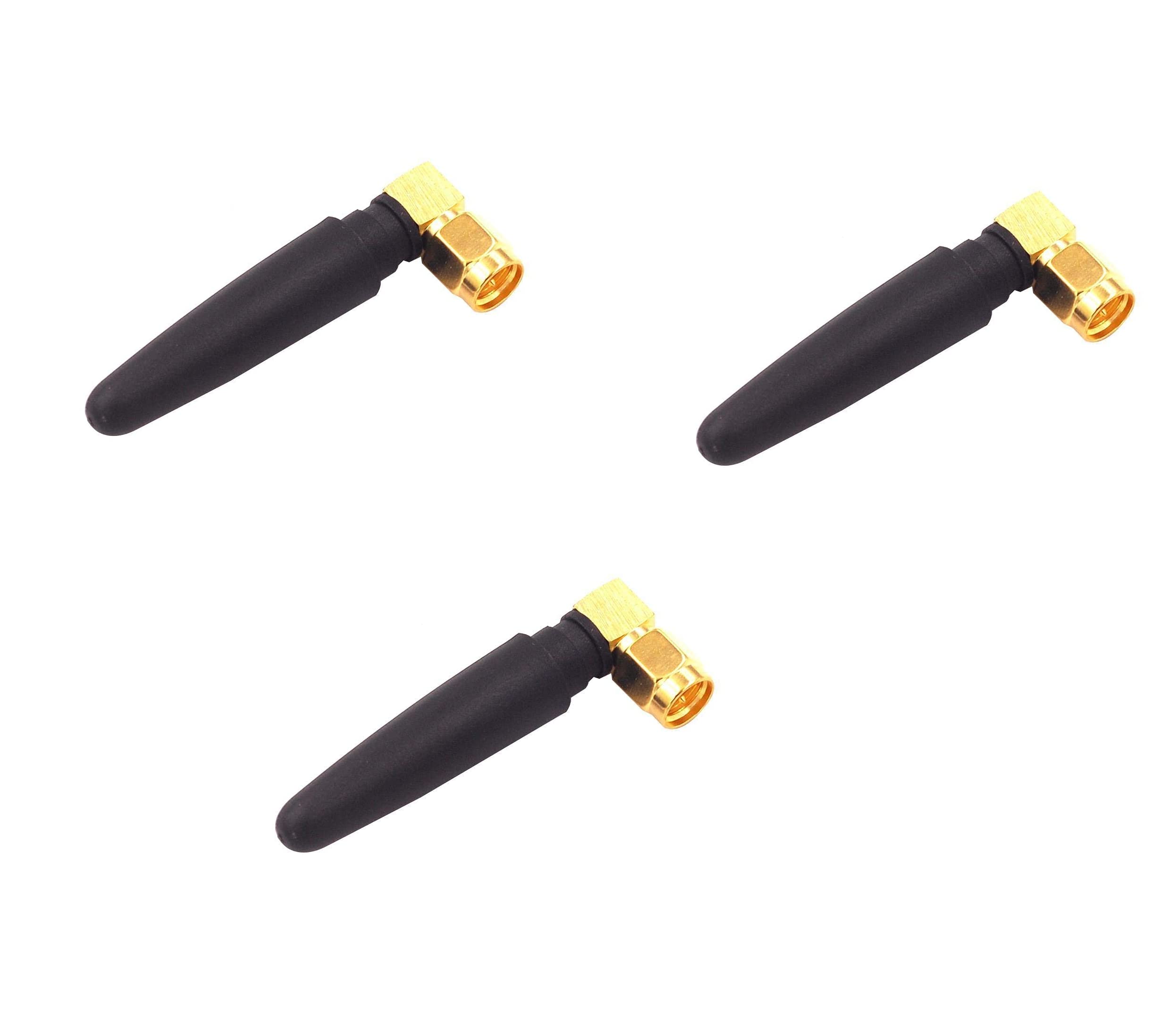 xcluma GSM antenna SIM900A GPRS 3G Right-angle L-type SMA (Pack of 3)